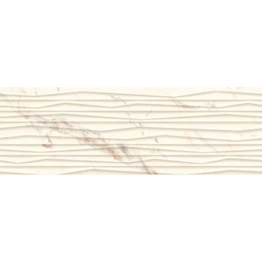 SERENE FALI CSEMPE STRUKTURÁLT, 25X75CM FEHÉR, 1,3M2/CS