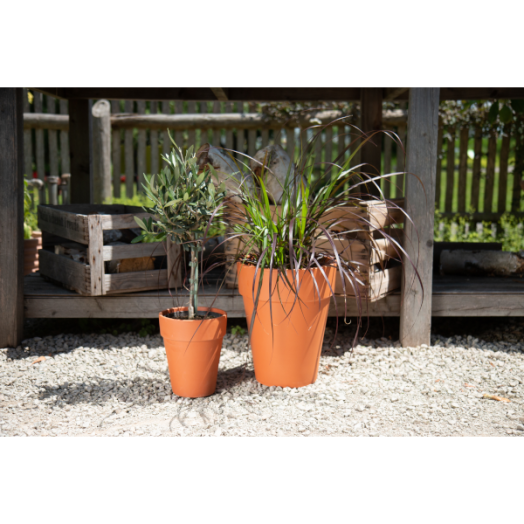 MAGAS AGYAGCSERÉP 26 CM TERRACOTTA SZÍN