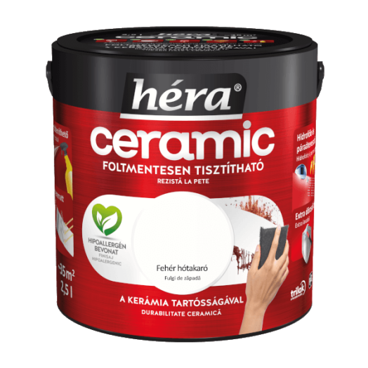 HÉRA CERAMIC 2,5L FEHÉR HÓTAKARÓ