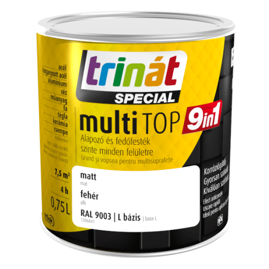 TRINÁT SPECIAL MULTITOP 9IN1 0,75L FEHÉR 9003 VÍZESBÁZISÚ