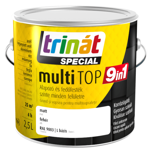 TRINÁT SPECIAL MULTITOP 9IN1 2,5L FEHÉR 9003 VÍZESBÁZISÚ