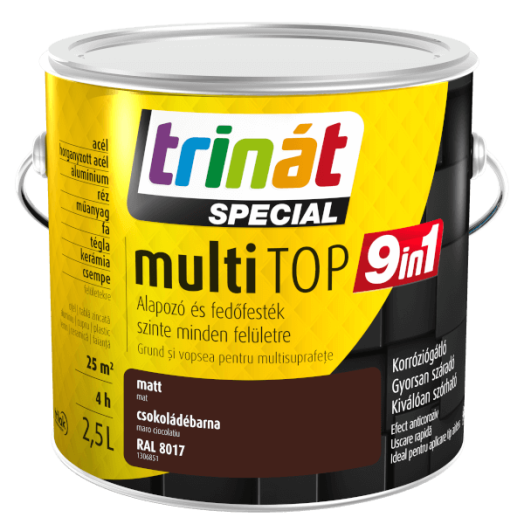 TRINÁT SPECIAL MULTITOP 9IN1 2,5L CSOKOLÁDÉBARNA 8017 VÍZESBÁZISÚ