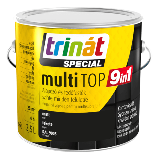 TRINÁT SPECIAL MULTITOP 9IN1 2,5L FEKETE 9005 VÍZESBÁZISÚ