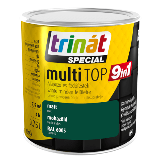 TRINÁT SPECIAL MULTITOP 9IN1 0,75L MOHAZÖLD 6005 VÍZESBÁZISÚ