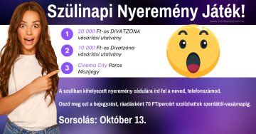 Szülinapi Nyeremény Játék! Trend szolárium
