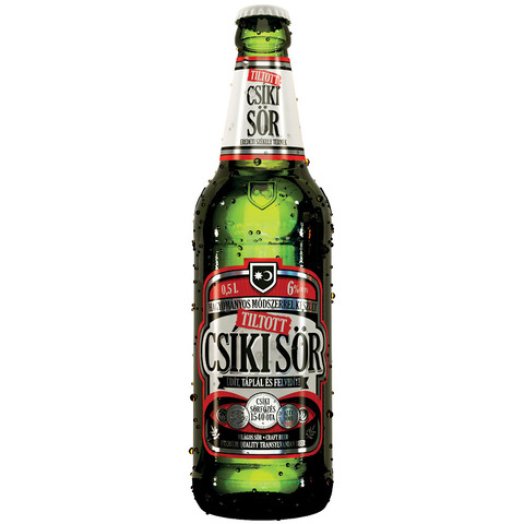 Tiltott Csíki üveges világos sör