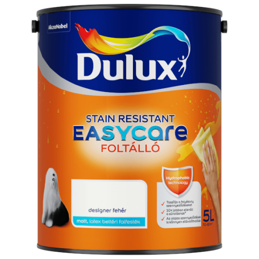 DULUX EASYCARE FALFESTÉK 5L DESIGNER FEHÉR