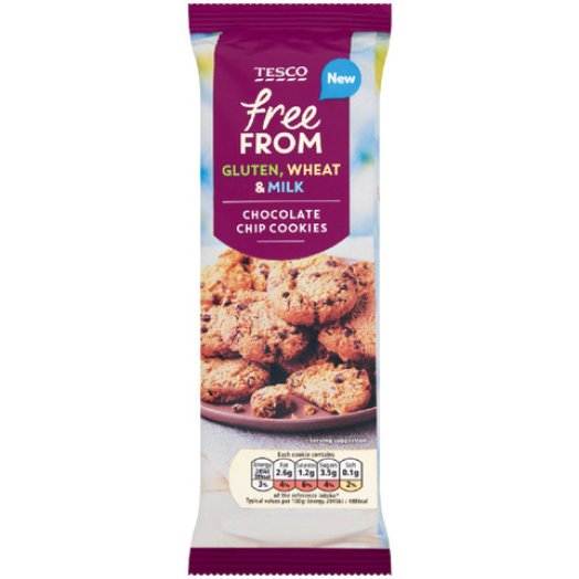 Tesco Free From csokidarabos zabkeksz