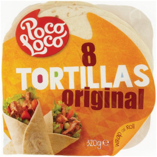 Poco Loco lágy tortilla