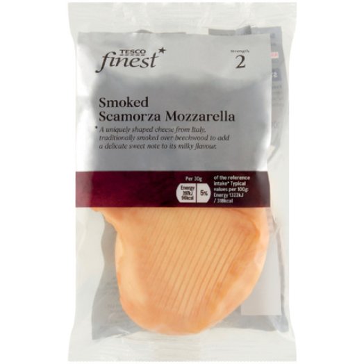Tesco finest füstölt Scamorza sajt