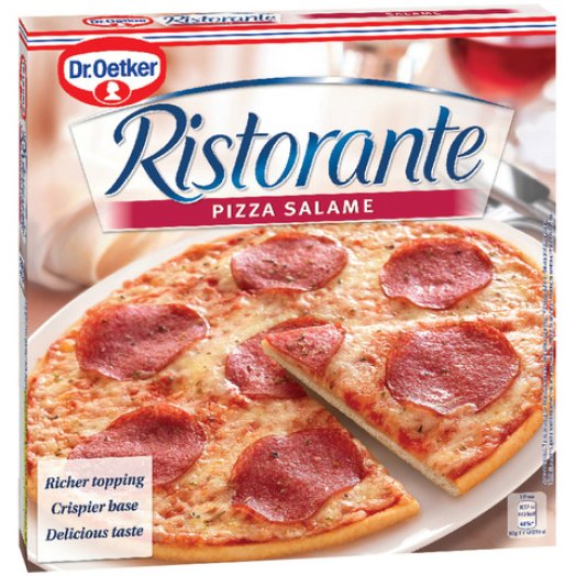 Ristorante szalámis pizza