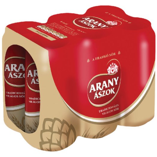 Arany Ászok dobozos világos sör multipack