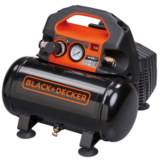 LÉGKOMPRESSZOR 6L 0,3KW 8BAR BLACK&DECKER