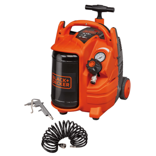 LÉGKOMPRESSZOR 5L 1,1KW 10 BAR KEREKES BLACK&DECKER