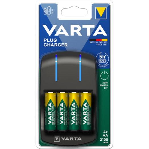 VARTA PLUG AKKUTÖLTŐ 4X2100 MAH     57642101451