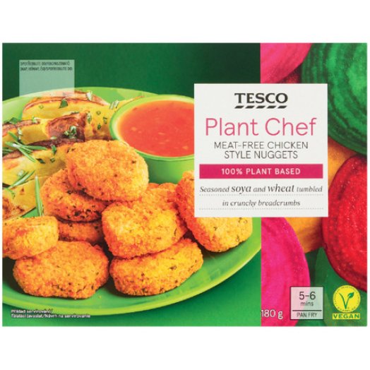 Tesco Plant Chef vegán nuggets