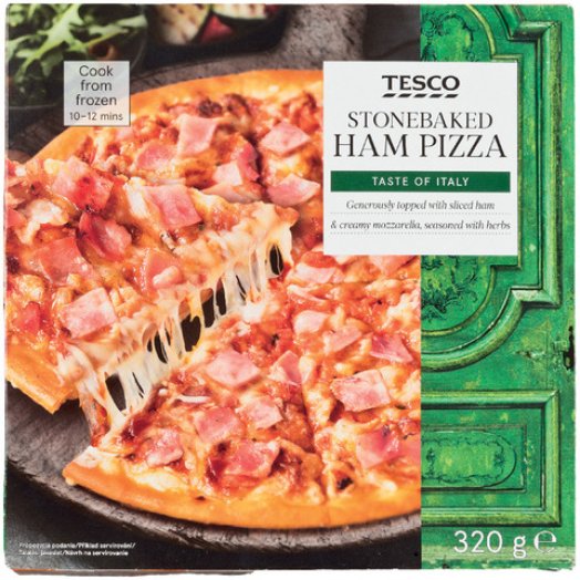 Tesco kövön sütött pizza