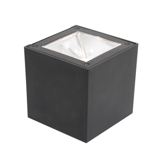 SZOLÁR FALI LÁMPA MELEGFEHÉR LED 10X10X10CM