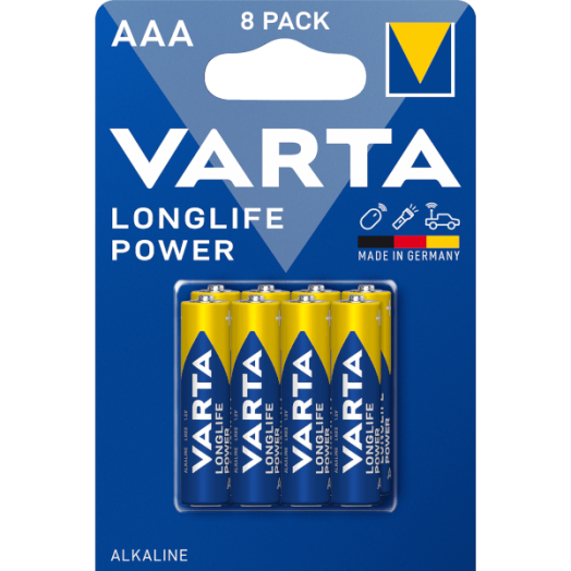 VARTA LONGLIFE POWER BL8 MIKRO AAA/ LR03 ELEM