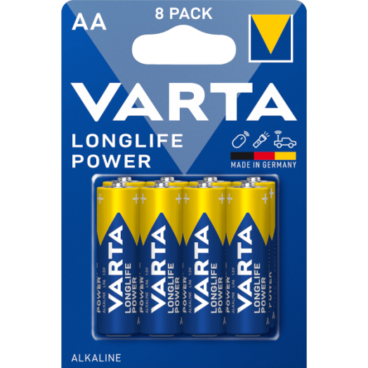 VARTA LONGLIFE POWER BL8 CERUZA AA/ LR06 ELEM