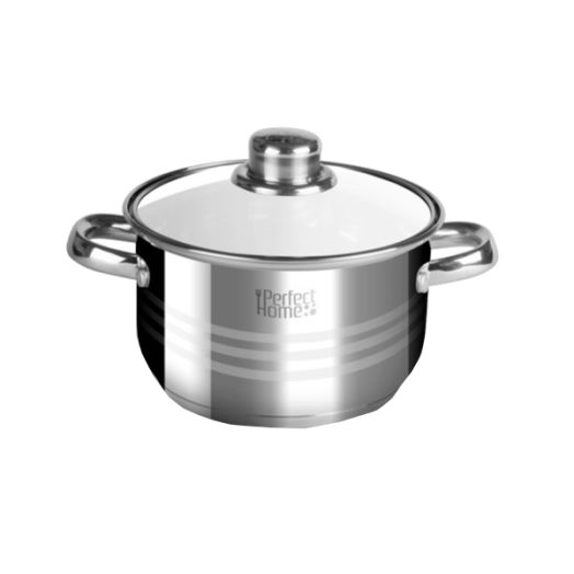 ROZSDAMENTES LÁBAS+ÜVEGFEDŐ 20X10CM 3L