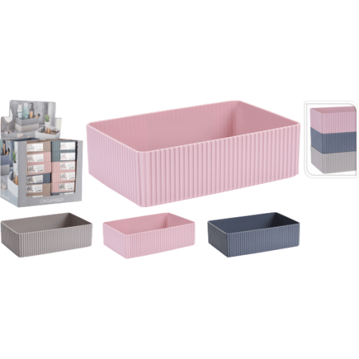 RENDSZEREZŐ DOBOZ 21X14X6 CM 3 SZÍNBEN