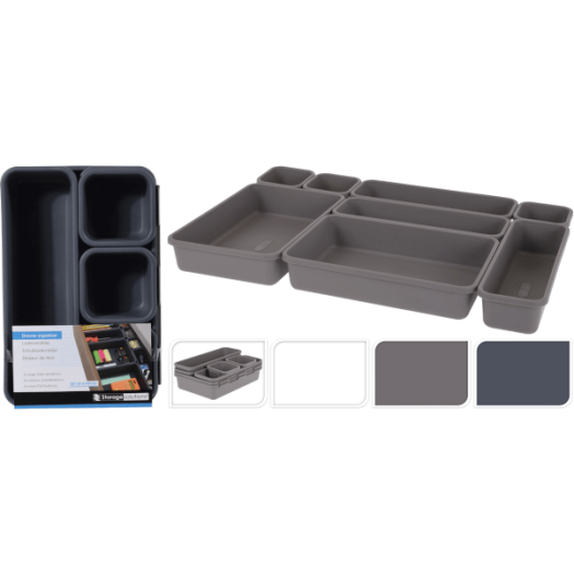 FIÓKRENDEZŐ SZETT 8 DB-OS 3 SZÍNBEN