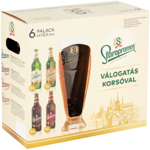 Staropramen ajándékcsomag korsóval