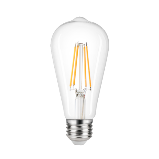 LED FÉNYFORRÁS EDISON E27 7W 806LM 2700K FILAMENT CLEAR DIMMELHETŐ