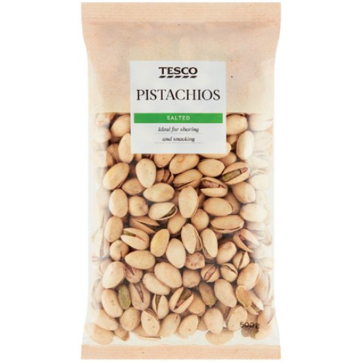 Tesco pisztácia pörkölt, sós