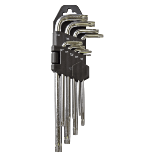 IMBUSZKULCS KÉSZLET 9DB-OS, T10-T50