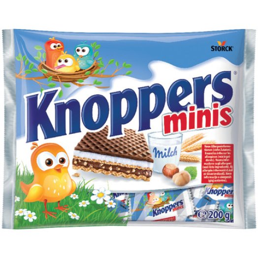 Knoppers Minis töltött ostya multipack