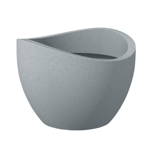 MŰANYAG VIRÁGKASPÓ STONY GRAY (250) 60CM VILÁGOS SZÜRKE SZÍNŰ