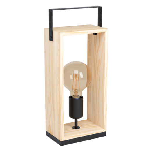 FAMBOROUGH ASZTALI LÁMPA E27 1X40W FA-FEKETE, FÉNYFORRÁS NÉLKÜL