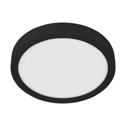 FUEVA5 MENNYEZETI LÁMPA LED 20,5W 2500LM 4000K IP44 FEKETE D28,5CM