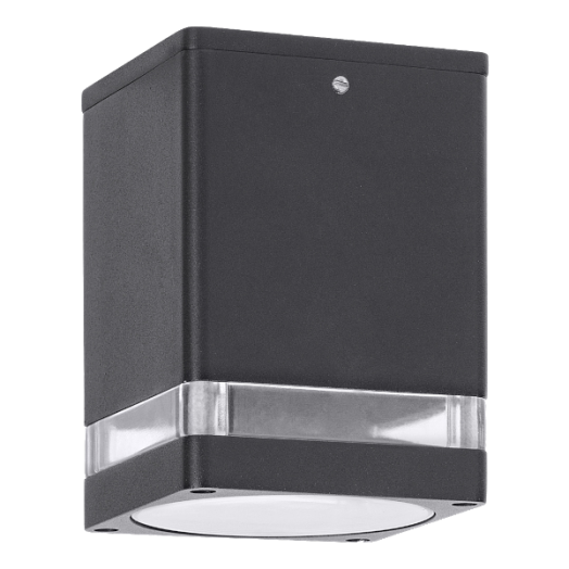 ZOMBOR KÜLTÉRI MENNYEZETI LÁMPA, GU10 MAX. 35W, IP54, ANTRACIT, 9X12CM