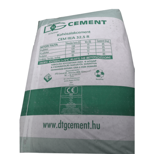 DTG CEMENT CEM III/A 32,5 R 25KG/ZSÁK