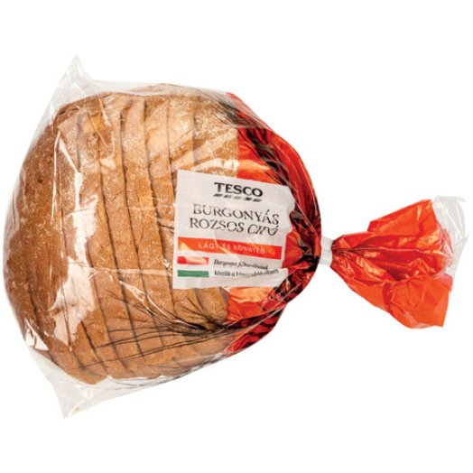 Tesco burgonyás rozsos vagy kovászos szeletelt cipó