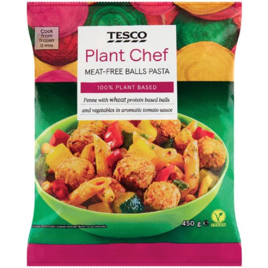 Tesco Plant Chef vegán penne