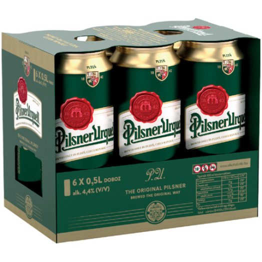 Pilsner Urquell dobozos világos sör multipack