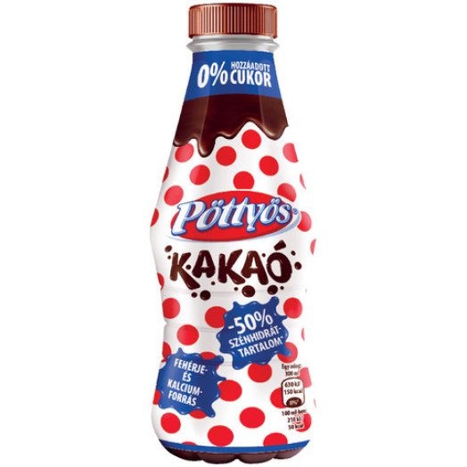 Pöttyös kakaós tej 0% cukorral