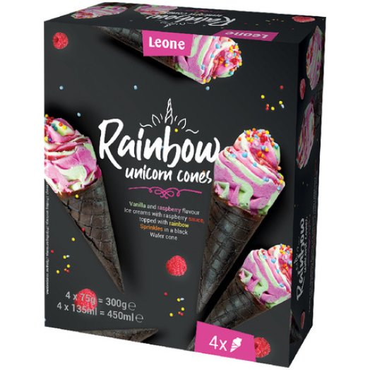 Leone Unicorn vanília-málna jégkrém multipack