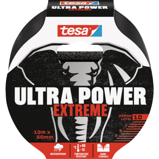 TESA ULTRA POWER EXTREME SZÖVETSZALAG 10MX50MM, FEKETE