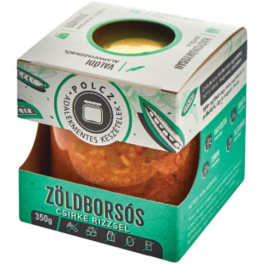 Polcz zöldborsós csirke rizzsel
