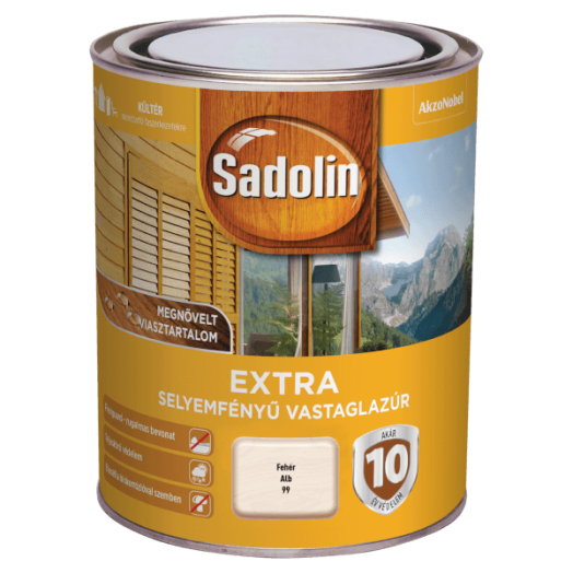 SADOLIN EXTRA VASTAGLAZÚR 0,75L FEHÉR