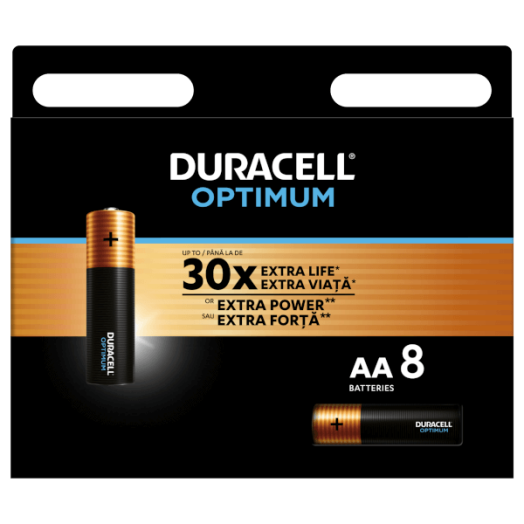 DURACELL OPTIMUM ELEM AA 8DB/CSOMAG