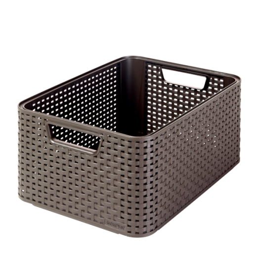 CURVER STYLE M MÉRETŰ RATTAN HATÁSÚ KOSÁR 18L