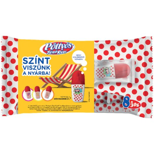 Pöttyös Túró Rudi multipack szövegkiemelővel