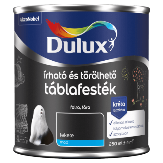 DULUX ÍRHATÓ ÉS TÖRÖLHETŐ TÁBLAFESTÉK 0,25L