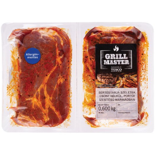 Grill Master sertéstarja szeletek portói ízesítésű marinádban